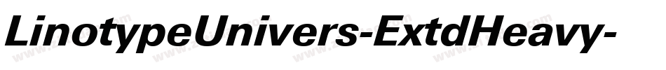 LinotypeUnivers-ExtdHeavy字体转换