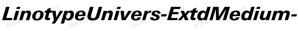 LinotypeUnivers-ExtdMedium字体转换