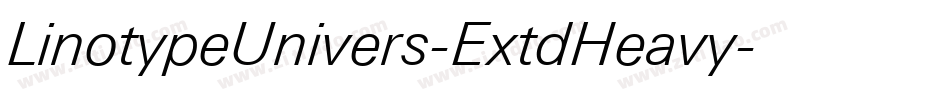 LinotypeUnivers-ExtdHeavy字体转换