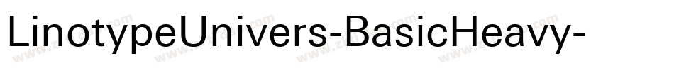 LinotypeUnivers-BasicHeavy字体转换