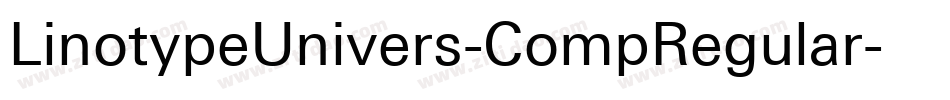 LinotypeUnivers-CompRegular字体转换