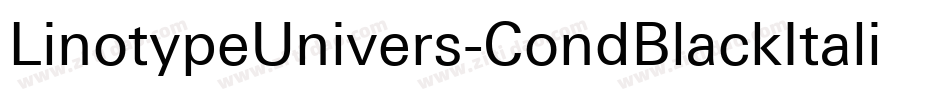 LinotypeUnivers-CondBlackItalic字体转换 LinotypeUnivers-CondBlackItalic字体转换