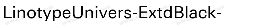 LinotypeUnivers-ExtdBlack字体转换 LinotypeUnivers-ExtdBlack字体转换