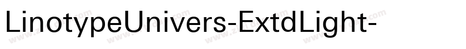 LinotypeUnivers-ExtdLight字体转换