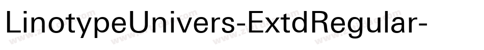LinotypeUnivers-ExtdRegular字体转换