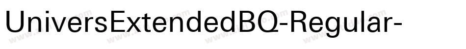 UniversExtendedBQ-Regular字体转换