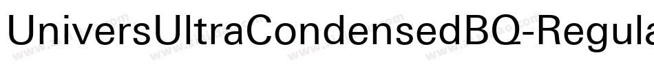 UniversUltraCondensedBQ-Regular字体转换