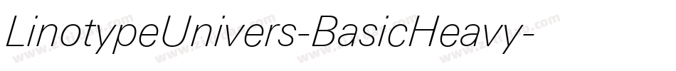 LinotypeUnivers-BasicHeavy字体转换