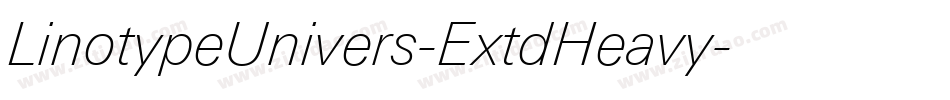 LinotypeUnivers-ExtdHeavy字体转换
