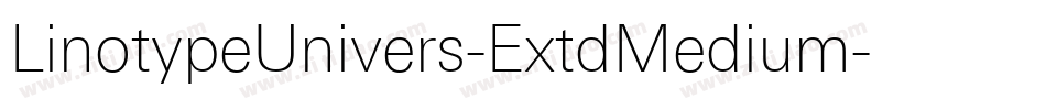 LinotypeUnivers-ExtdMedium字体转换