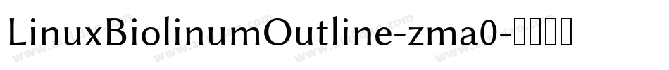 LinuxBiolinumOutline-zma0字体转换