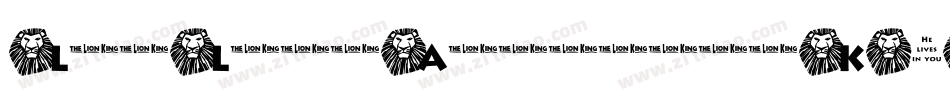 LmsLionAround-lK2Z字体转换