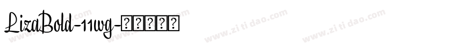 LizaBold-11wg字体转换