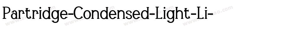 Partridge-Condensed-Light-Li字体转换