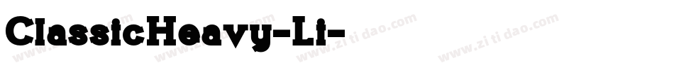 ClassicHeavy-Li字体转换