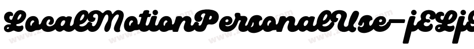 LocalMotionPersonalUse-jELj9字体转换