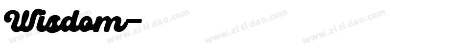 Wisdom字体转换