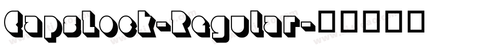 CapsLock-Regular字体转换