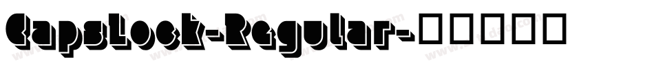 CapsLock-Regular字体转换
