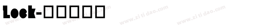 Lock字体转换