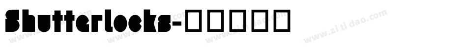 Shutterlocks字体转换