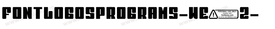 FontLogosPrograms-we1Z字体转换