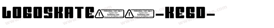 Logoskate20-KEgD字体转换