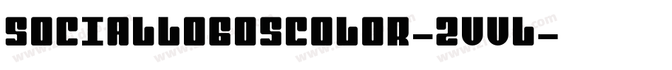 SocialLogosColor-zvvL字体转换