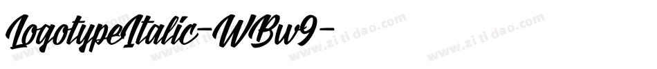 LogotypeItalic-WBw9字体转换
