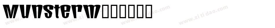 Munsterm字体转换