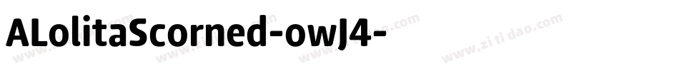 ALolitaScorned-owJ4字体转换