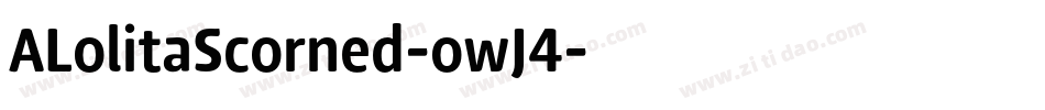 ALolitaScorned-owJ4字体转换