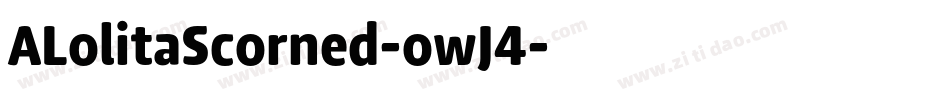 ALolitaScorned-owJ4字体转换