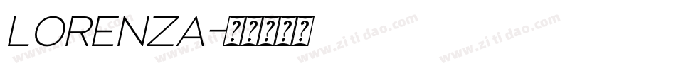 LORENZA字体转换