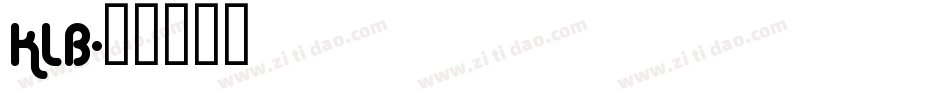 KLB字体转换