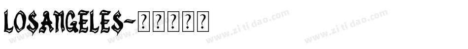 LosAngeles字体转换