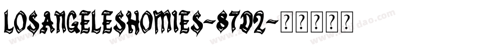 LosAngelesHomies-87d2字体转换