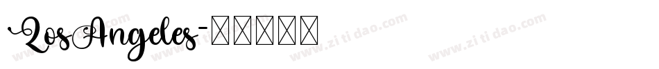 LosAngeles字体转换