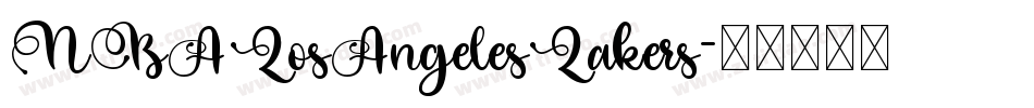 NBALosAngelesLakers字体转换