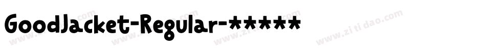 GoodJacket-Regular字体转换