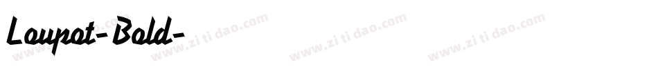 Loupot-Bold字体转换