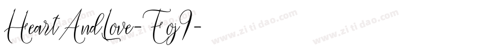 HeartAndLove-Eoj9字体转换