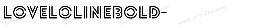 LoveloLineBold字体转换