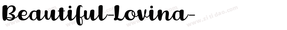 Beautiful-Lovina字体转换