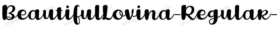 BeautifulLovina-Regular-2字体转换