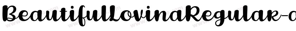 BeautifulLovinaRegular-aj7x字体转换