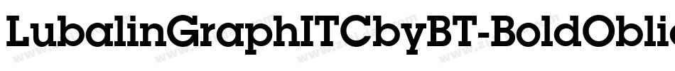 LubalinGraphITCbyBT-BoldOblique字体转换 LubalinGraphITCbyBT-BoldOblique字体转换