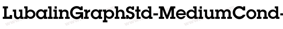 LubalinGraphStd-MediumCond字体转换