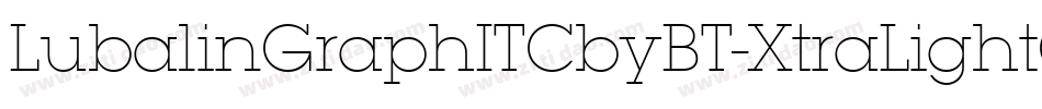LubalinGraphITCbyBT-XtraLightOb字体转换 LubalinGraphITCbyBT-XtraLightOb字体转换