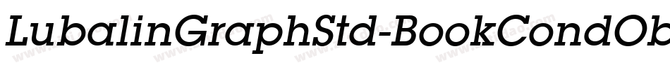 LubalinGraphStd-BookCondObl字体转换
